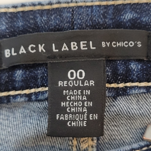 Chico's Black Label Skinny Ankle Jeans- Size 2 - Picture 10 of 13